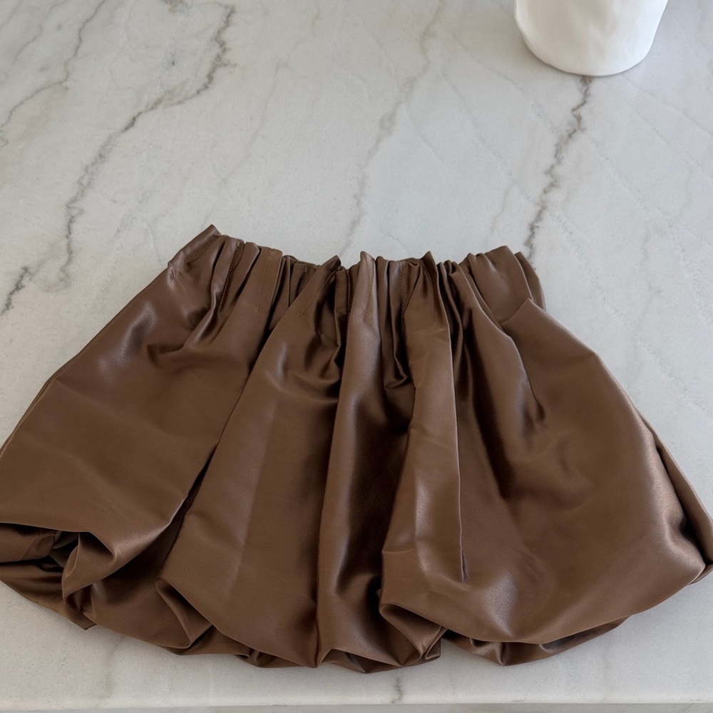 Brash Chocolate Brown Mini Skirt